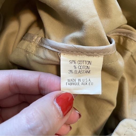 THEORY Classic Cotton Tan Trench Coat Small - Picture 8 of 8